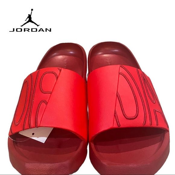 NEW Jordan NOLA University Red Pomegranate Women's Slide Sandals  6 7 9 - Picture 3 of 6